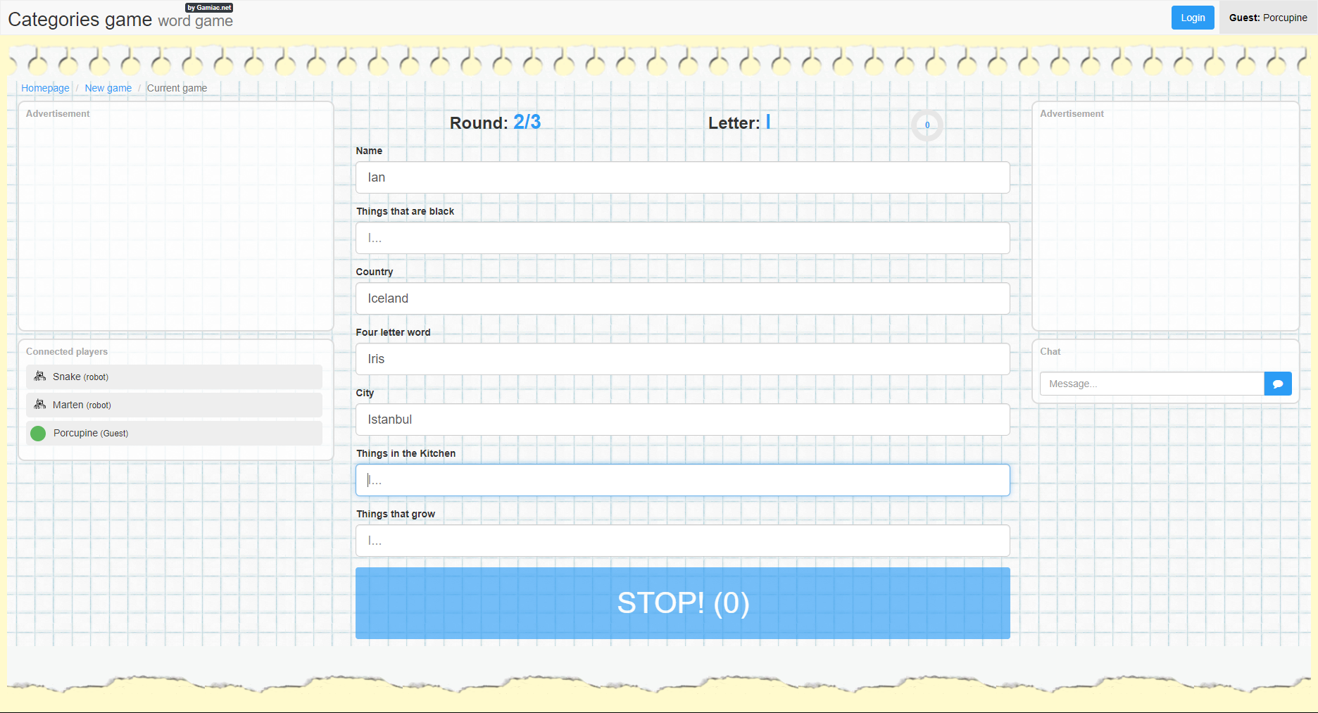 Preview image of Scattergories