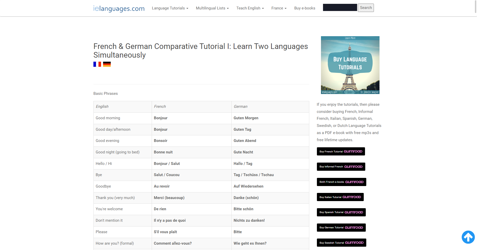 Preview image of ielanguages.com
