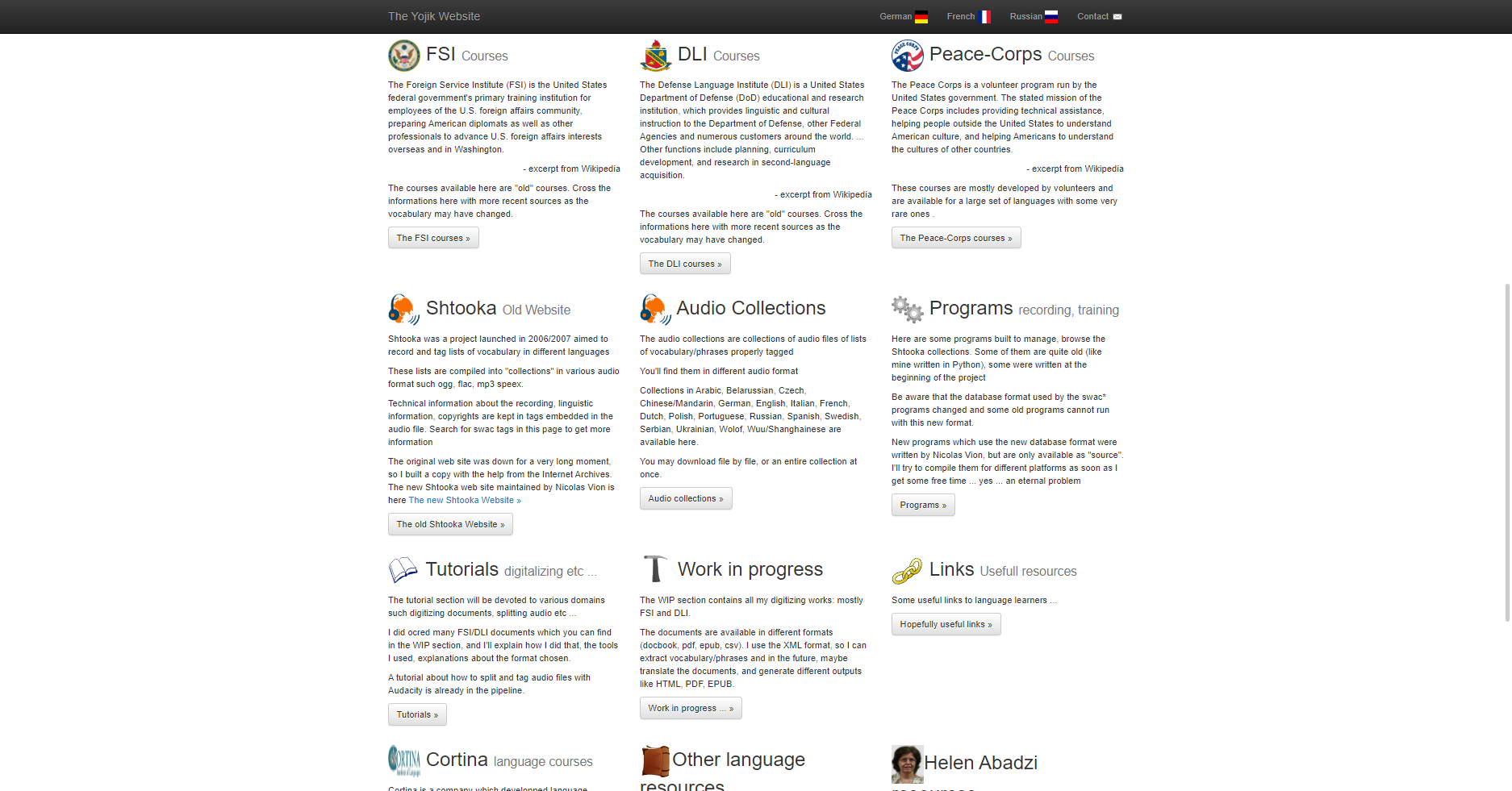 Preview image of The Yojik Website